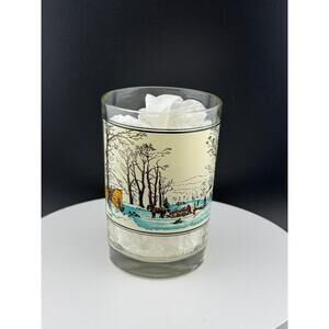 Arby's Collector Series Rocks Glass - Winter in the Country